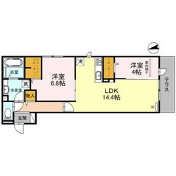 新加美駅 徒歩19分 1階の物件間取画像